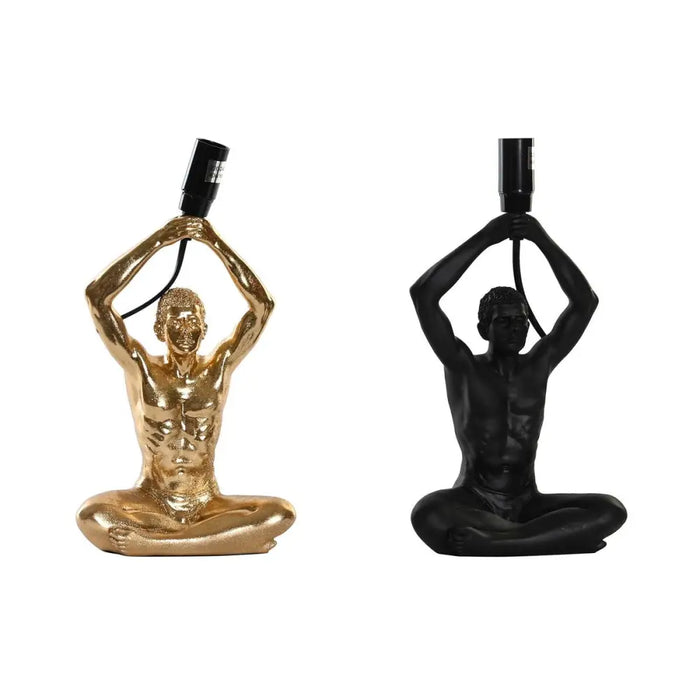 Desk lamp DKD Home Decor 25W Black Golden Men 220 V Modern (16 x 10,5 x 25 cm) (2 Units) - Декорация и Осветление<<<Дом