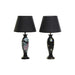 Desk lamp DKD Home Decor Black Golden Bird 220 V 50 W Oriental (28 x 28 x 51 cm) (2 Units) - Декорация и
