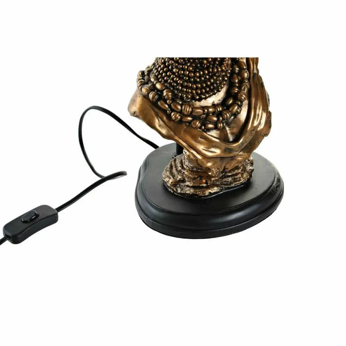 Desk lamp DKD Home Decor Black Golden Polyester Resin African Woman (31 x 31 x 58 cm) - Декорация и Осветление<<<Дом