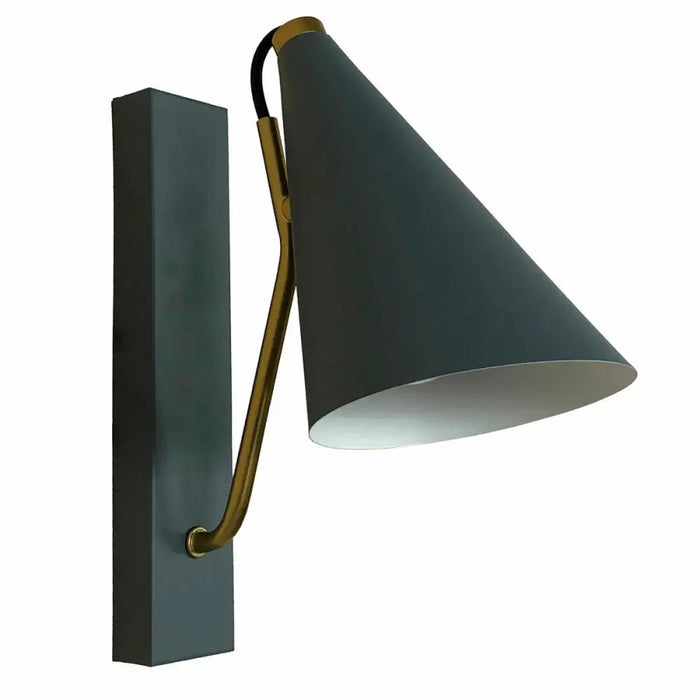 Desk lamp DKD Home Decor Blue Metal Golden (12 x 25 x 29 cm) - Декорация и Осветление<<<Дом