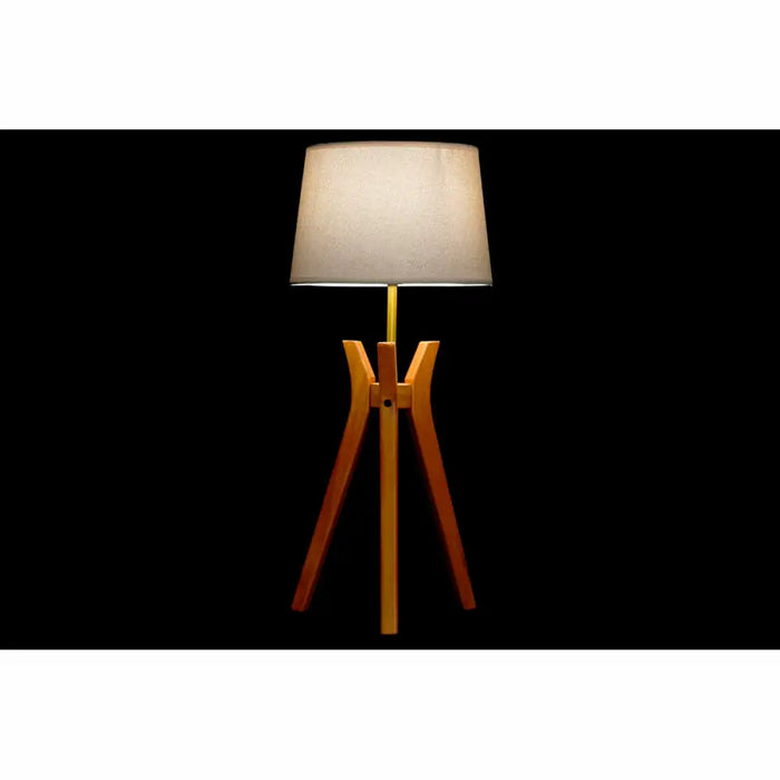 Desk Lamp DKD Home Decor Brown Beige Polyester Wood 220 V 50 W - Декорация и Осветление<<<Дом