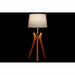 Desk Lamp DKD Home Decor Brown Beige Polyester Wood 220 V 50 W - Декорация и Осветление<<<Дом