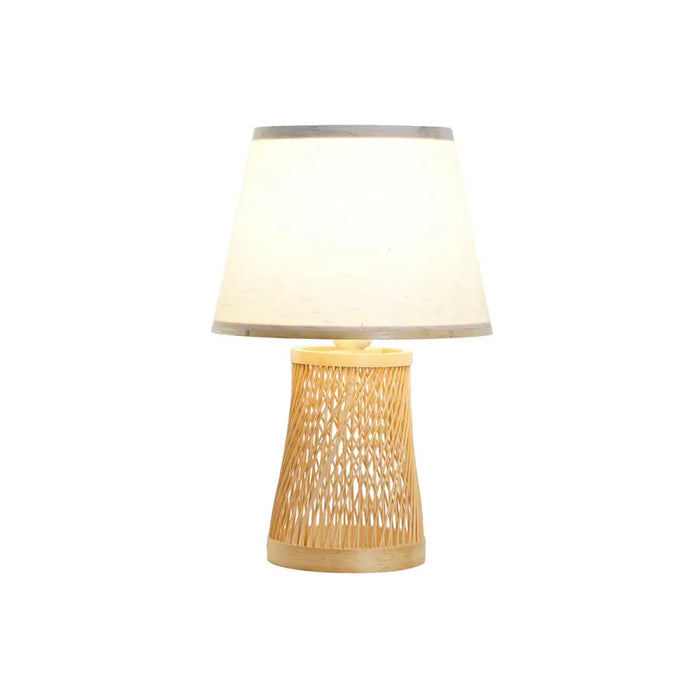 Desk lamp DKD Home Decor Brown Natural Bamboo 50 W 220 V 24 x 24 x 37 cm - Декорация и Осветление<<<Дом