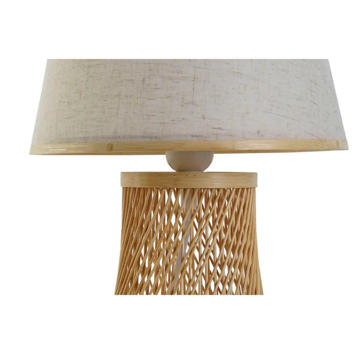 Desk lamp DKD Home Decor Brown Natural Bamboo 50 W 220 V 24 x 24 x 37 cm - Декорация и Осветление<<<Дом