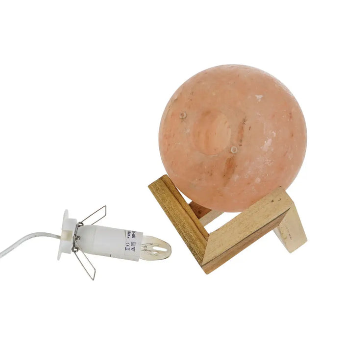 Desk lamp DKD Home Decor Brown Pink Salt Acacia 15 W 220 V 15 x 15 x 20 cm - Декорация и Осветление<<<Дом