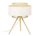 Desk lamp DKD Home Decor Brown Polyester White Bamboo (36 x 36 x 48 cm) - Декорация и Осветление<<<Дом