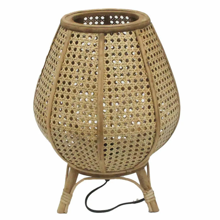 Desk lamp DKD Home Decor Brown Rattan 50 W (29 x 29 x 40 cm) - Декорация и Осветление<<<Дом