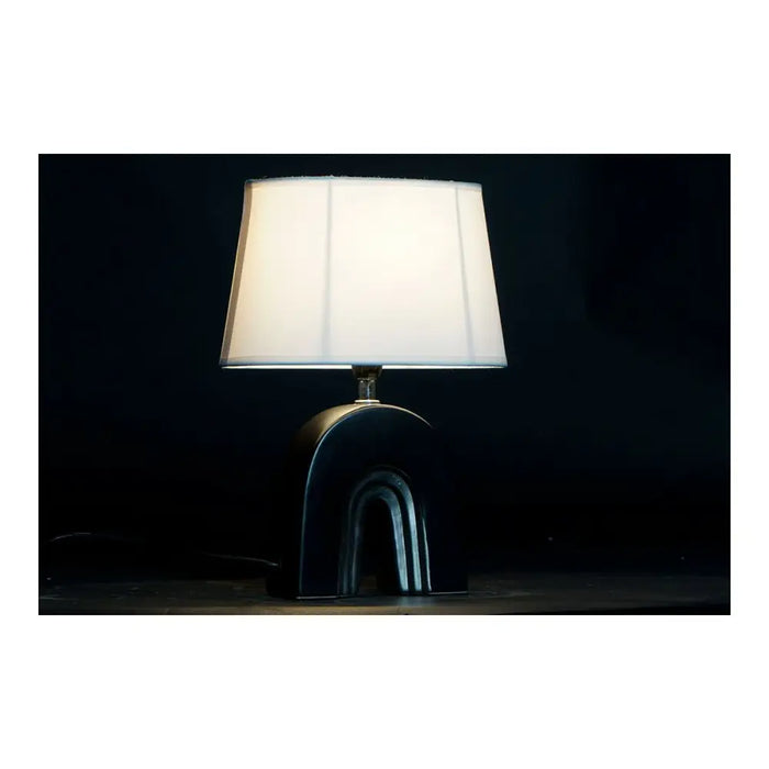 Desk lamp DKD Home Decor Ceramic Black Polyester (20 x 20 x 31 cm) (2 pcs) - Декорация и Осветление<<<Дом