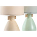 Desk lamp DKD Home Decor Cloth Polyester Green Cream Stoneware 220 V 40 W (2 Units) (16 x 16 x 27 cm) - Декорация и