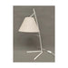 Desk lamp DKD Home Decor Golden Metal Linen White 50 W Modern (25 x 31 x 57 cm) (2 Units) - Декорация и