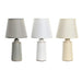 Desk lamp DKD Home Decor Grey Beige White Stoneware 220 V 40 W (16 x 16 x 30 cm) (3 Units) - Декорация и