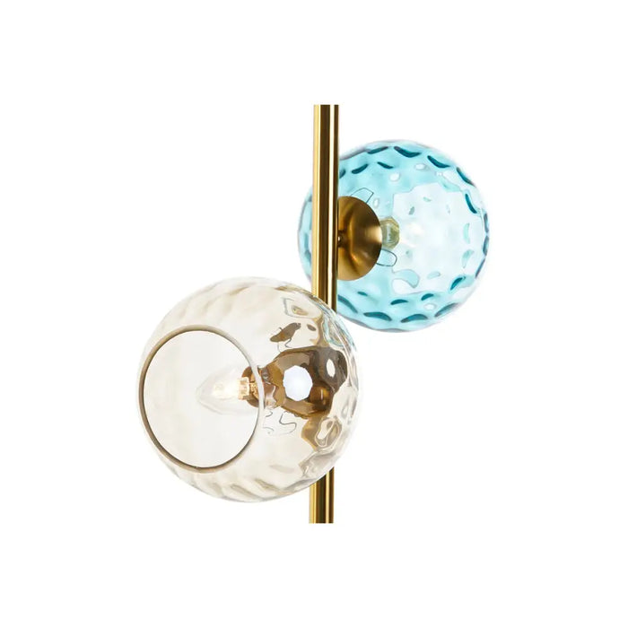 Desk lamp DKD Home Decor Multicolour Golden Crystal Melamin 40 W 220 V 32 x 32 x 58 cm - Лампи<<<Декорация и