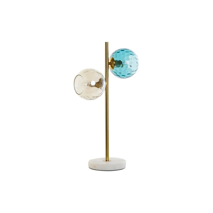 Desk lamp DKD Home Decor Multicolour Golden Crystal Melamin 40 W 220 V 32 x 32 x 58 cm - Лампи<<<Декорация и