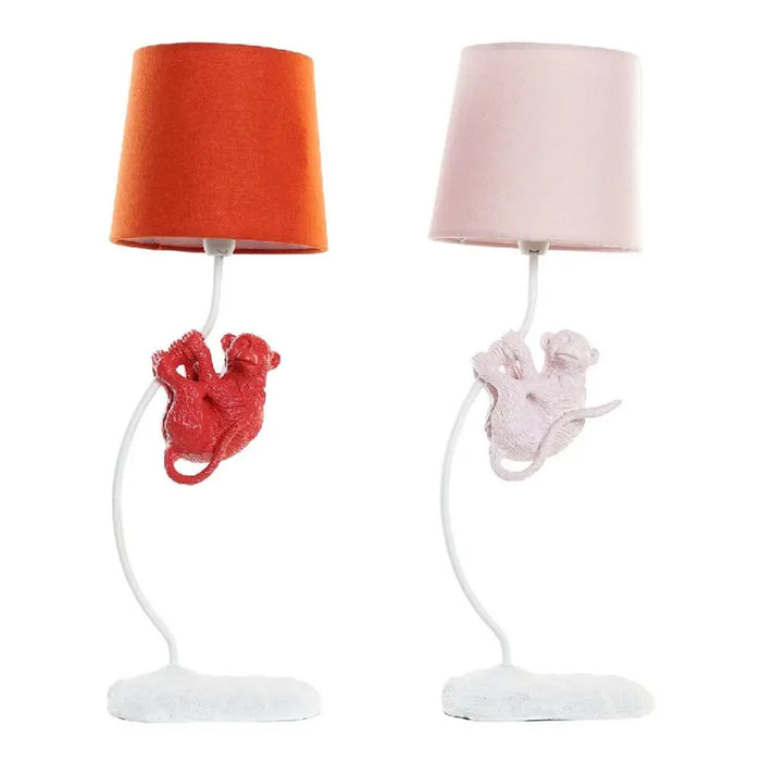 Desk lamp DKD Home Decor Polyester Resin 25W 220 V Monkey (2 pcs) (19 x 17 x 53 cm) - Декорация и Осветление<<<Дом