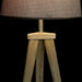 Desk lamp DKD Home Decor Sheet Grey Brown Linen 250 V 60 W Pinewood (30 x 30 x 57.5 cm) (2 pcs) - Декорация и