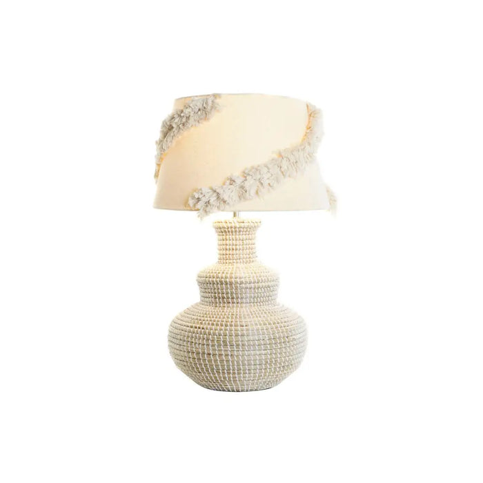 Desk lamp DKD Home Decor White Brown 50 W 220 V 42 x 42 x 70 cm - Декорация и Осветление<<<Дом