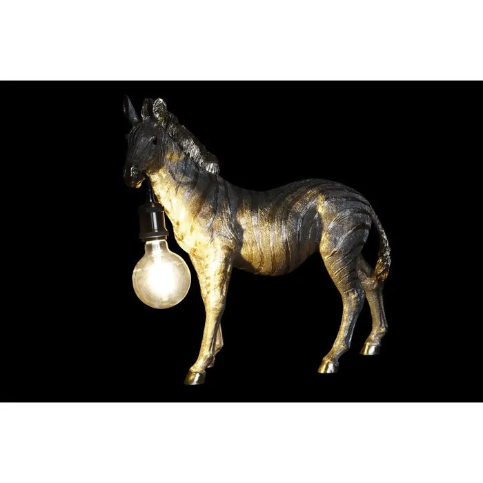 Desk lamp DKD Home Decor Zebra Golden 220 V 50 W Modern (55 x 22 x 51 cm) - Декорация и Осветление<<<Дом