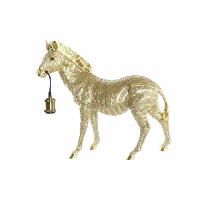 Desk lamp DKD Home Decor Zebra Golden 220 V 50 W Modern (55 x 22 x 51 cm) - Декорация и Осветление<<<Дом