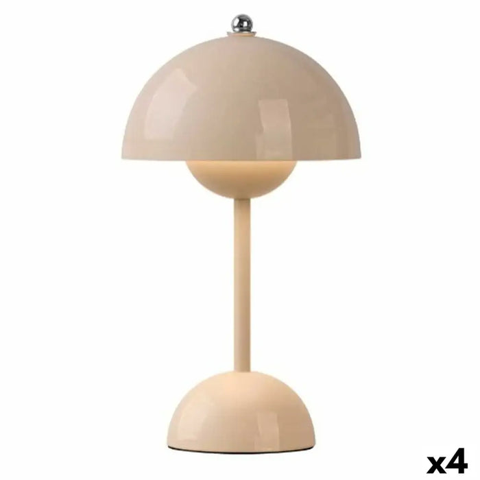 Desk lamp Gift Decor Beige 1,5 W Mushroom (4 Units) - Декорация и Осветление<<<Дом Градина<<<BigBuy&&&Лампи<<<Декорация