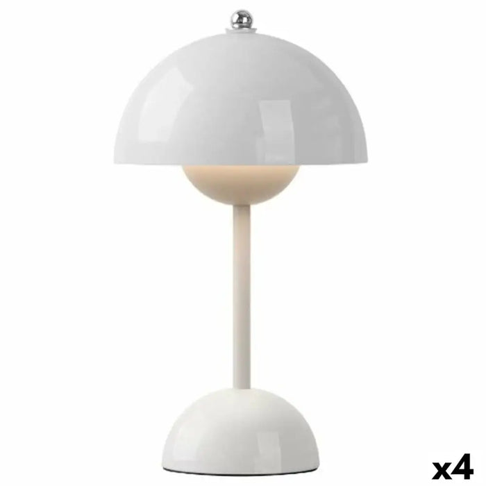 Desk lamp Gift Decor White 1,5 W Mushroom (4 Units) - Декорация и Осветление<<<Дом Градина<<<BigBuy&&&Лампи<<<Декорация