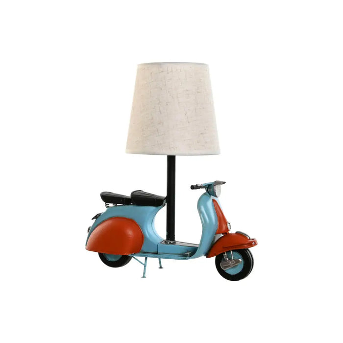 Desk lamp Home ESPRIT Blue Orange Linen Metal 31 x 15 x 34 cm - Декорация и Осветление<<<Дом