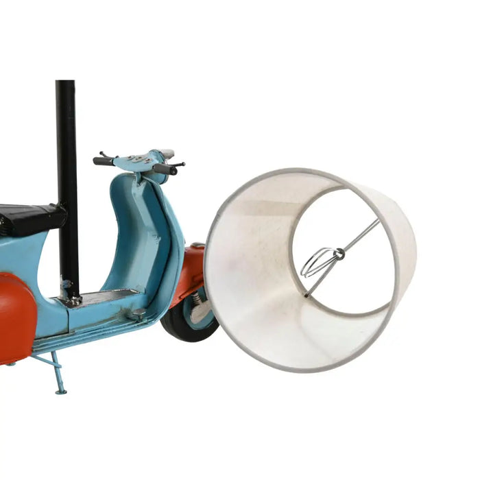Desk lamp Home ESPRIT Blue Orange Linen Metal 31 x 15 x 34 cm - Декорация и Осветление<<<Дом