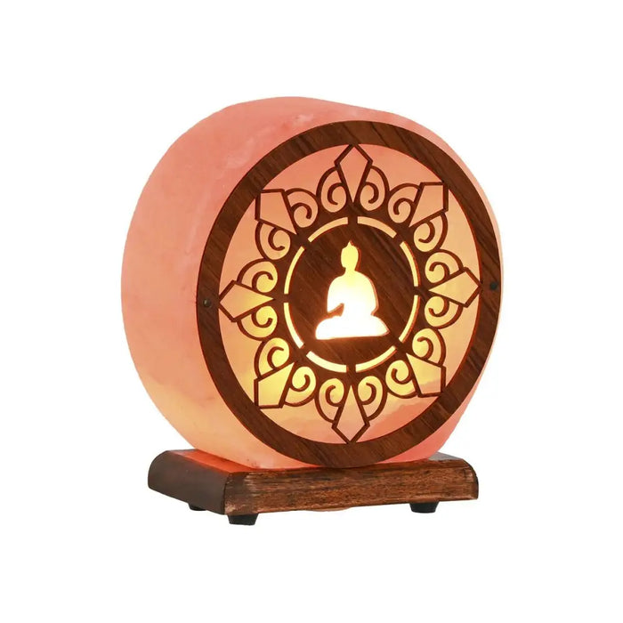 Desk lamp Home ESPRIT Brown Pink Salt Mango wood 15 W 220 V 16 x 7 x 18 cm - Декорация и Осветление<<<Дом