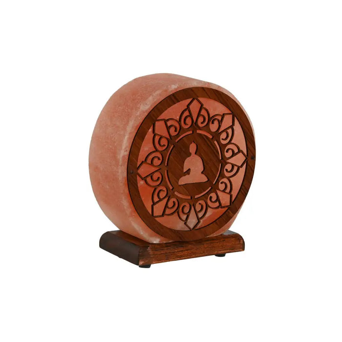 Desk lamp Home ESPRIT Brown Pink Salt Mango wood 15 W 220 V 16 x 7 x 18 cm - Декорация и Осветление<<<Дом
