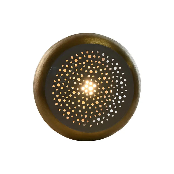 Desk lamp Home ESPRIT Grey Golden Metal 4 W 220 V 36 x 36 x 37,5 cm - Декорация и Осветление<<<Дом
