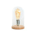 Desk lamp Home ESPRIT Natural Bamboo Crystal 50 W 220 V 13 x 13 x 22 cm - Декорация и Осветление<<<Дом