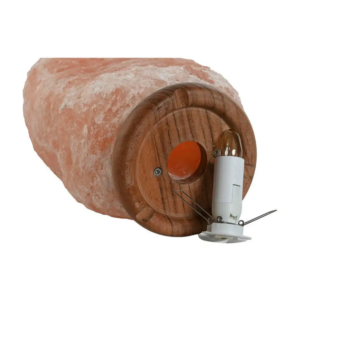 Desk lamp Home ESPRIT Pink Salt Mango wood 15 W 220 V 17 x 14 x 35 cm - Декорация и Осветление<<<Дом