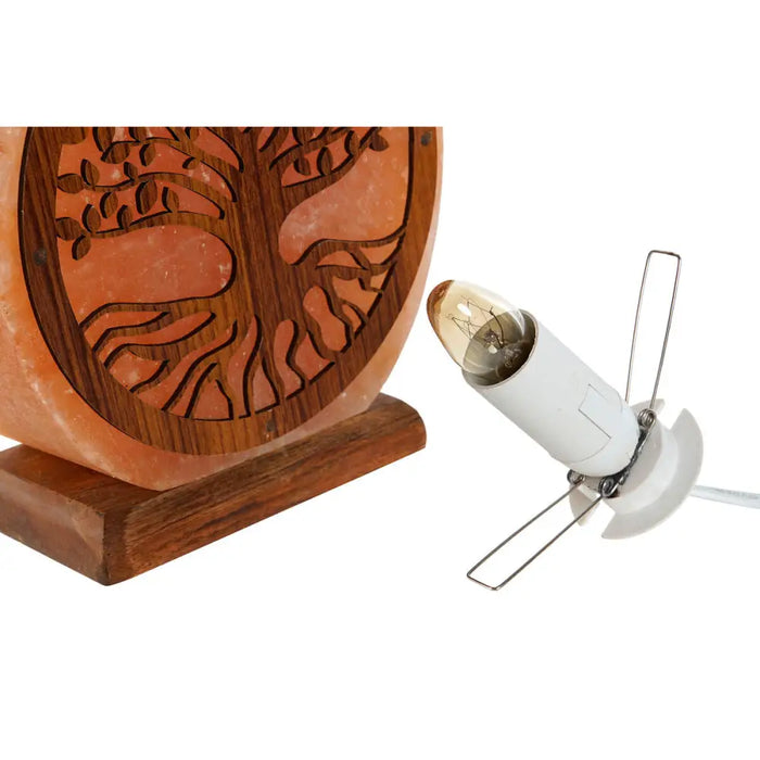 Desk lamp Home ESPRIT Tree Brown Pink Wood Salt 15 W 220 V 16 x 7 x 18 cm - Декорация и Осветление<<<Дом