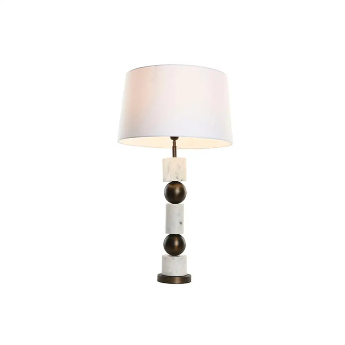 Desk lamp Home ESPRIT White Bronze 50 W 220 V - Декорация и Осветление<<<Дом Градина<<<BigBuy&&&Лампи<<<Декорация и