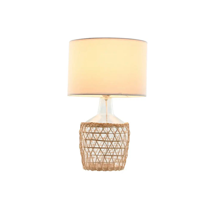 Desk lamp Home ESPRIT White Brown Crystal Rope 220 W 60 V 28 x 28 x 45 cm (2 Units) - Декорация и Осветление<<<Дом