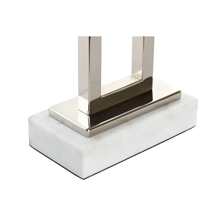 Desk lamp Home ESPRIT White Silver 50 W 220 V - Декорация и Осветление<<<Дом Градина<<<BigBuy&&&Лампи<<<Декорация и