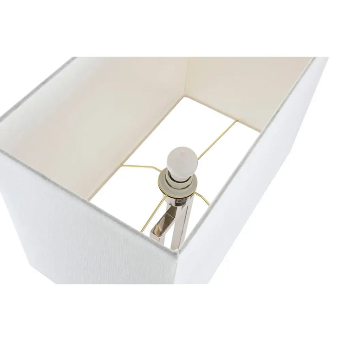Desk lamp Home ESPRIT White Silver 50 W 220 V - Декорация и Осветление<<<Дом Градина<<<BigBuy&&&Лампи<<<Декорация и