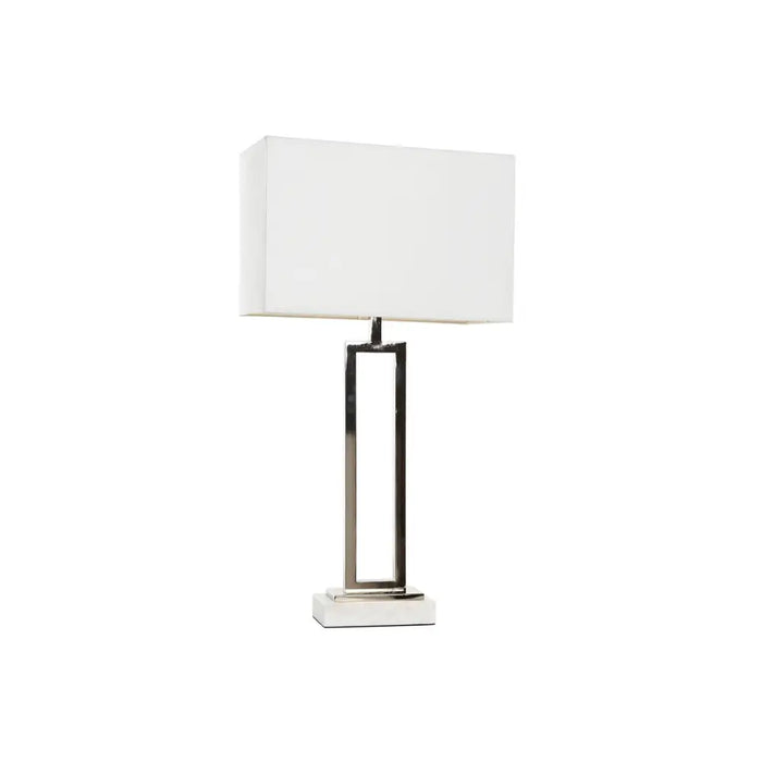 Desk lamp Home ESPRIT White Silver 50 W 220 V - Декорация и Осветление<<<Дом Градина<<<BigBuy&&&Лампи<<<Декорация и