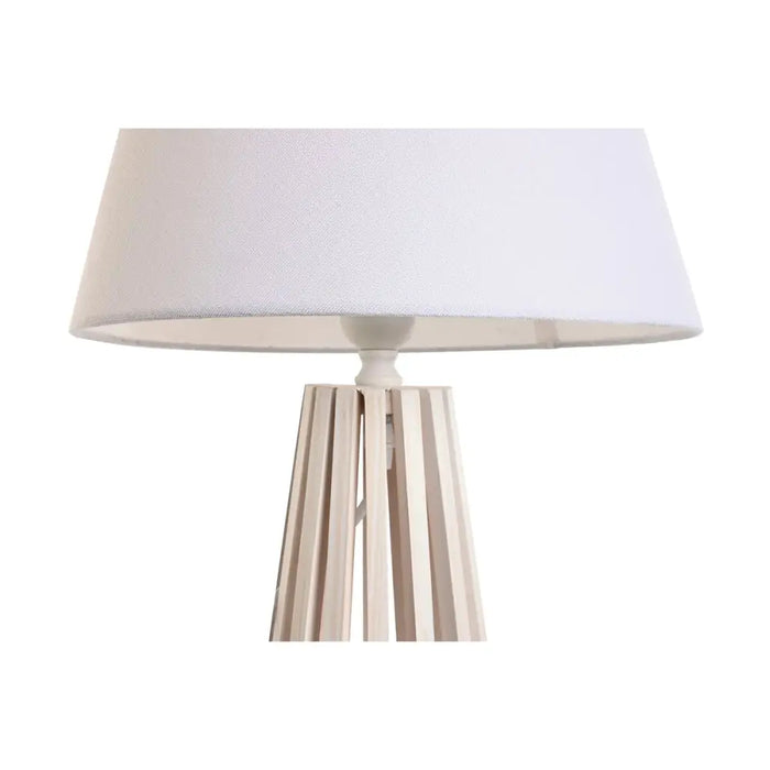 Desk lamp Home ESPRIT White Wood 50 W 220 V 30 x 30 x 61 cm - Декорация и Осветление<<<Дом