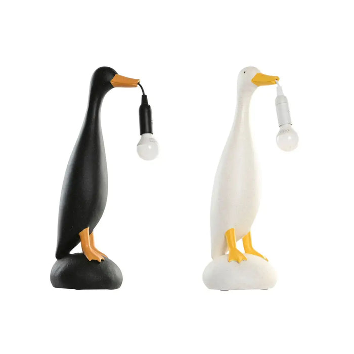 Desk lamp Home ESPRIT Yellow White Black 25 W 220 V (2 Units) - Декорация и Осветление<<<Дом