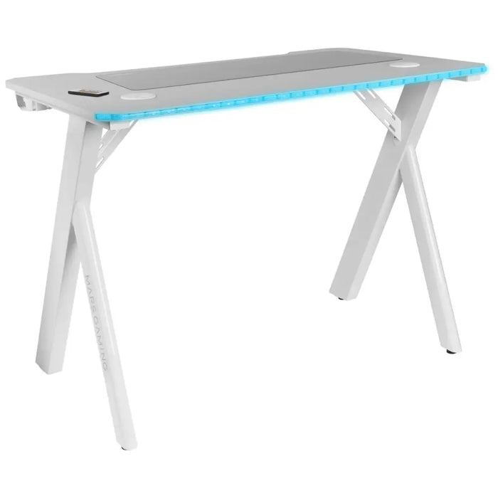 Desk Mars Gaming MGD100RGBW White Steel 100 x 60 cm - Компютър Игри<<<Компютри| Електроника<<<BigBuy&&&Аксесоари за