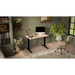 Desk with electric height adjustment MOON 121x67x72-120 black/tan - Modern desksBIR-NOW<<<DesksBIR<<<ActionPL