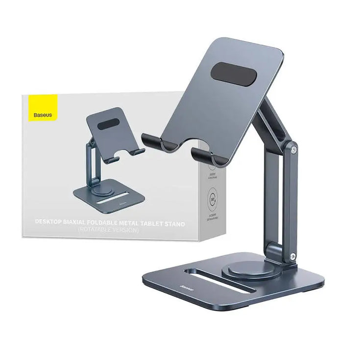 Desktop Biaxial Foldable Metal Stand Baseus (for Tablets) Space Grey - Bases and stands<<<stands<<<tripods<<<Selfie
