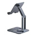 Desktop Biaxial Foldable Metal Stand Baseus (for Tablets) Space Grey - Bases and stands<<<stands<<<tripods<<<Selfie