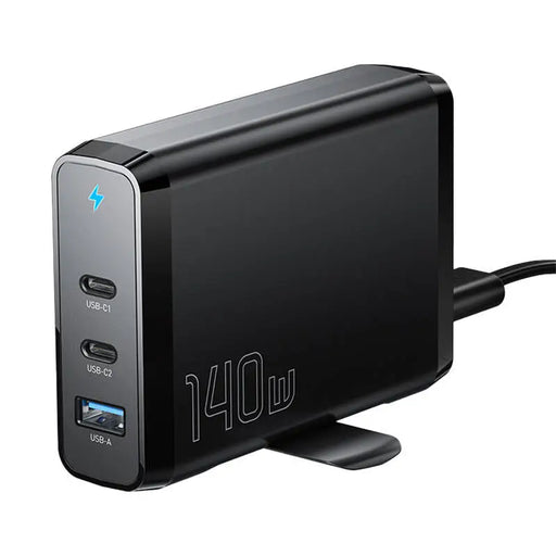 Desktop Charger 2xUSB-C 1xUSB-A 140W Essager GaN (black) - mains chargers<<<Chargers<<<GSM Accessories<<<InnproXML