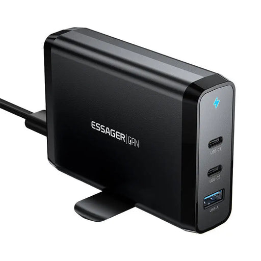 Desktop Charger 2xUSB-C 1xUSB-A 140W Essager GaN (black) - mains chargers<<<Chargers<<<GSM Accessories<<<InnproXML