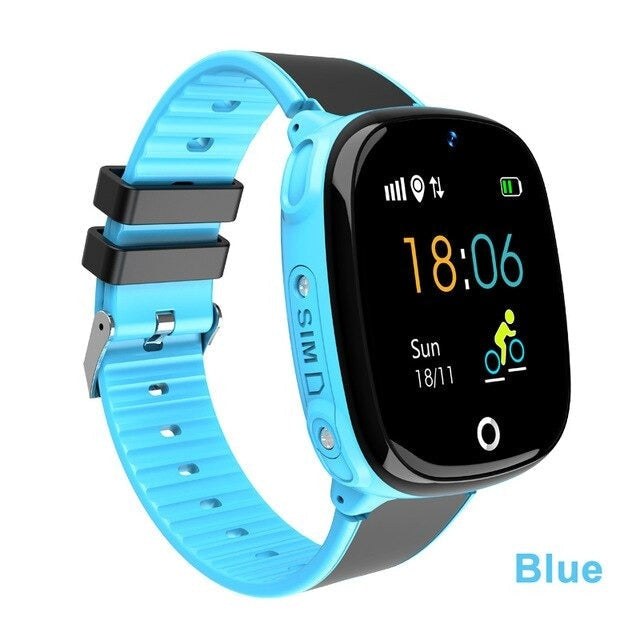 Children smart watch WP41, waterproof IP67, real GPS chip tracker, camera, SOS button