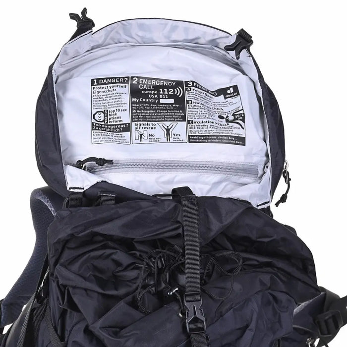 Deuter Aircontact Lite 40 + 10 40 L Black Blue - Bags backpacks organizersSUR-TPO<<<SurvivalSUR<<<ActionPL