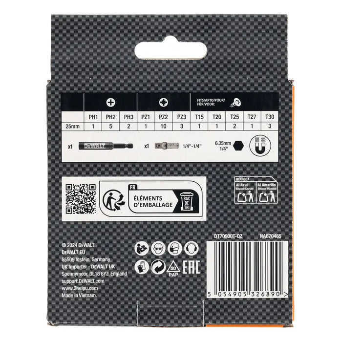 DEWALT DT70900T-QZ BIT SET - Битове и накрайници<<<Консумативи за електроинструменти<<<Инструменти и