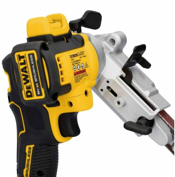 CORDLESS BELT SANDER DEWALT DCM200N-XJ 18 V, WITHOUT BATTERY AND CHARGER