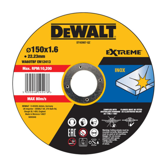 STAINLESS STEEL DISC F150X1.6MM DEWALT